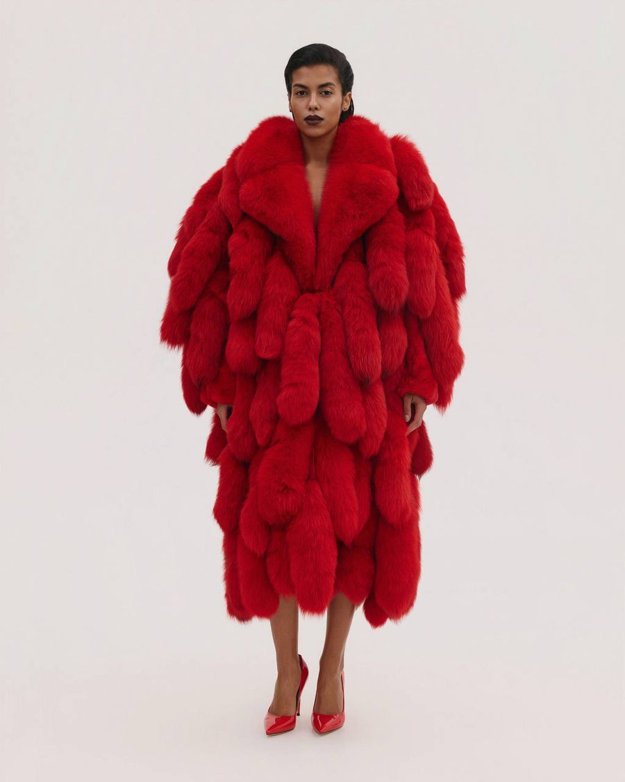 Long Fur Tail Coat