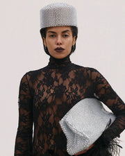 Silver Diamante Bag
