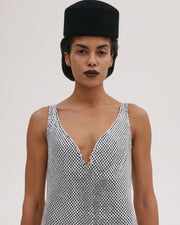 Diamante Dress with Feathers