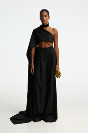 High-waisted Trousers