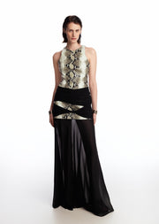 Snake leather dress