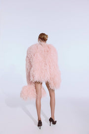 Ostrich Jacket in Blush