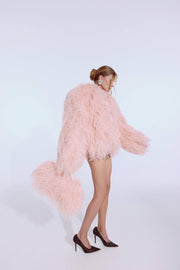 Ostrich Jacket in Blush