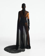 Maxi mesh skirt