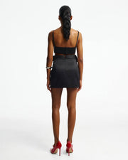 Mini Satin Skirt