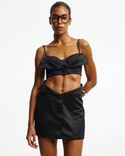 Mini Satin Skirt
