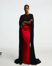 Maxi silk skirt