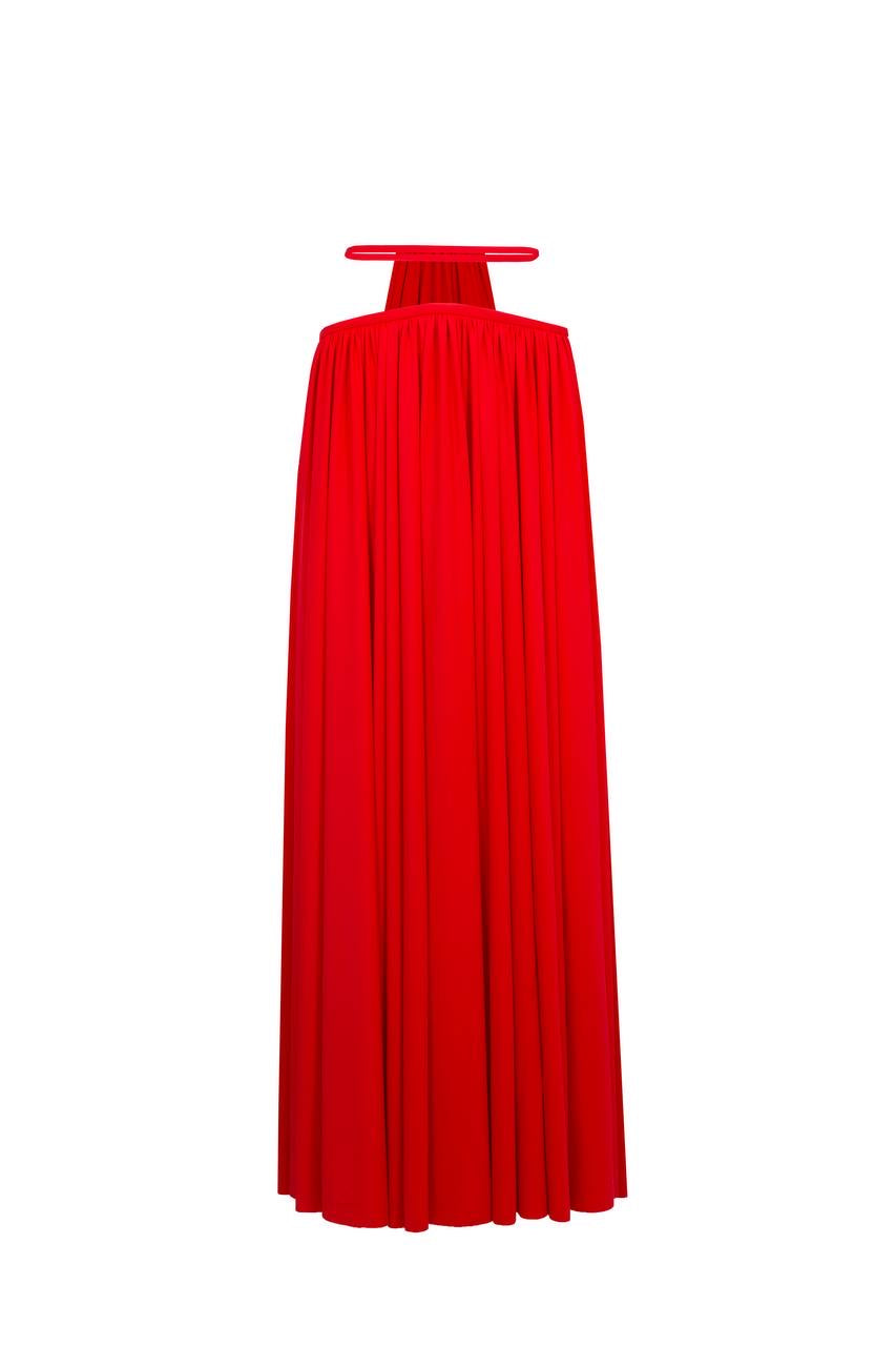 Pleated Maxi Skirt