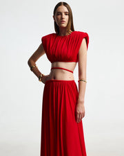 Wide-Shoulder Structured Top