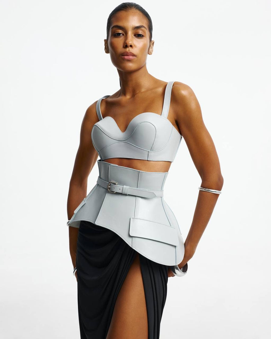 Leather basque