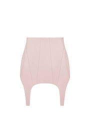 Mini satin skirt