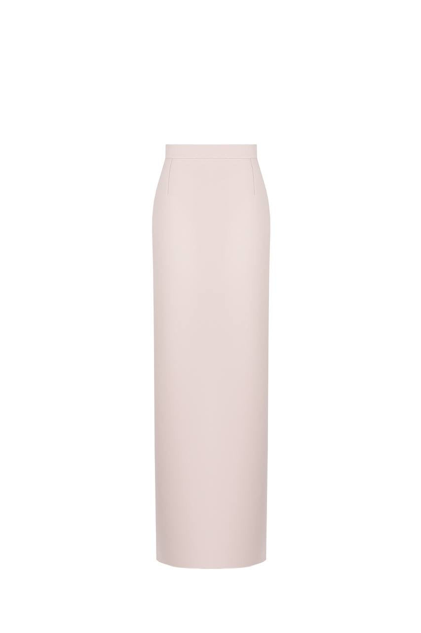 Satin maxi skirt