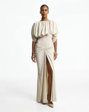Maxi dress with slit