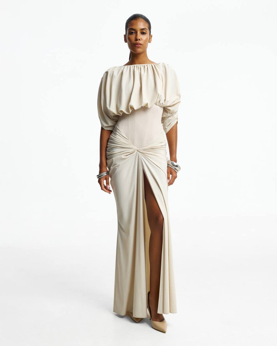 Maxi dress with slit