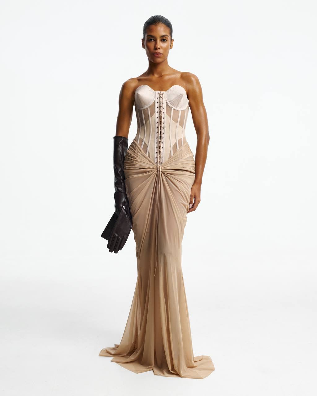 Corset dress Beige / L/XL / Custom color