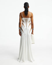 Maxi dress with cuts