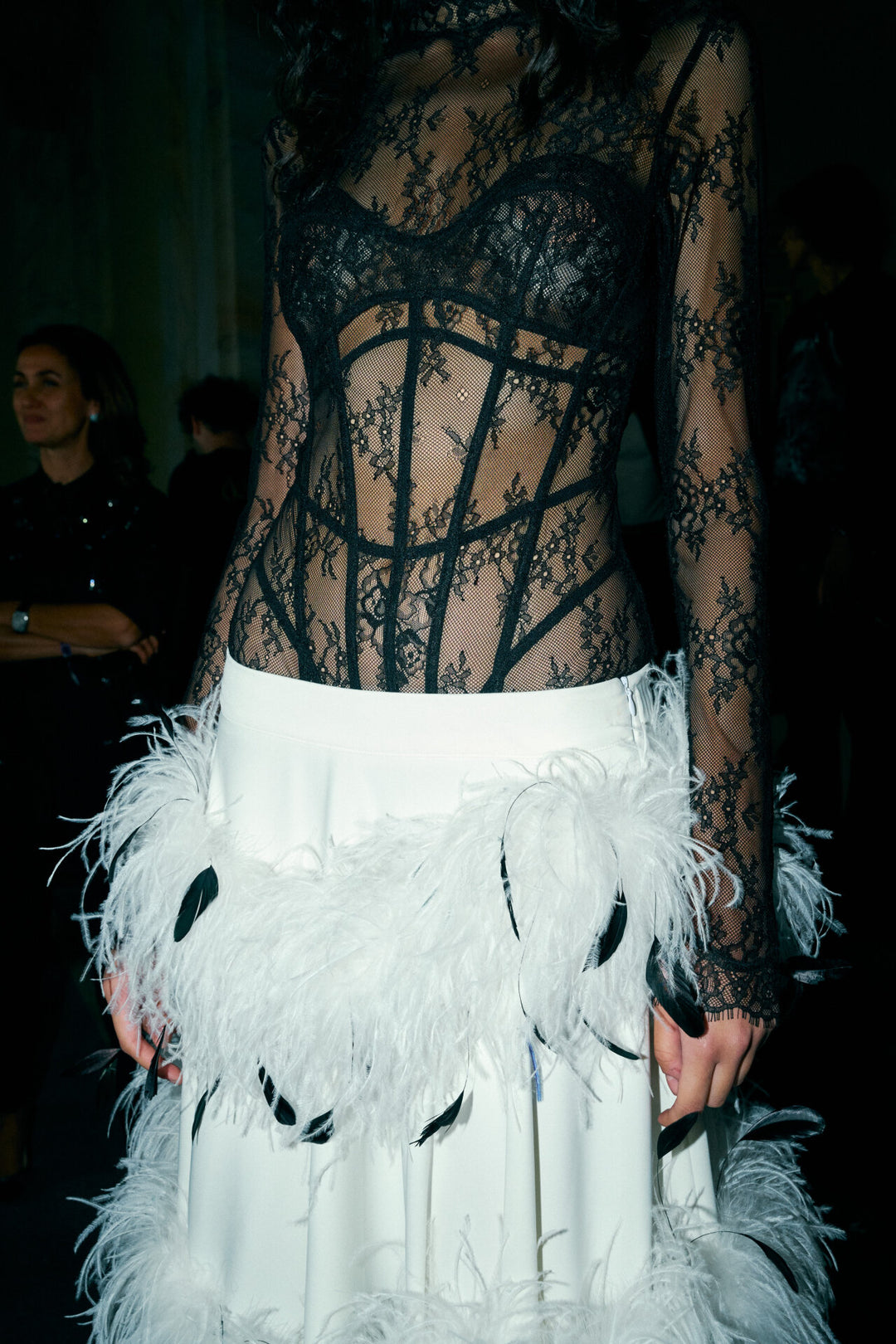 Bodysuit with Corset Lines