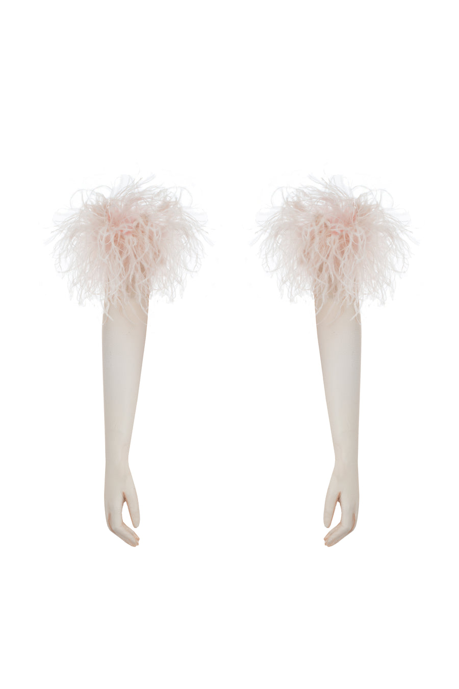 Ostrich Gloves in Blush