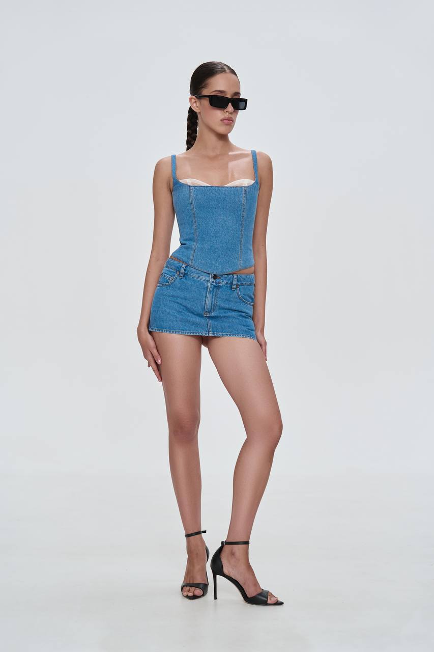 Denim Mini Skirt