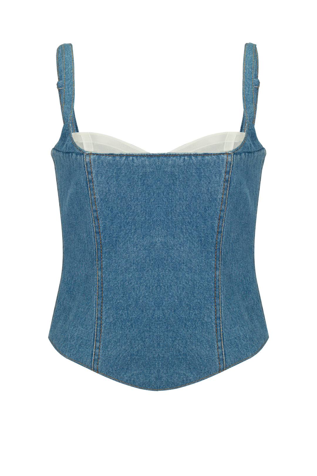 Denim Corset Top