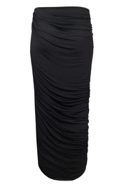 Black Draped Skirt