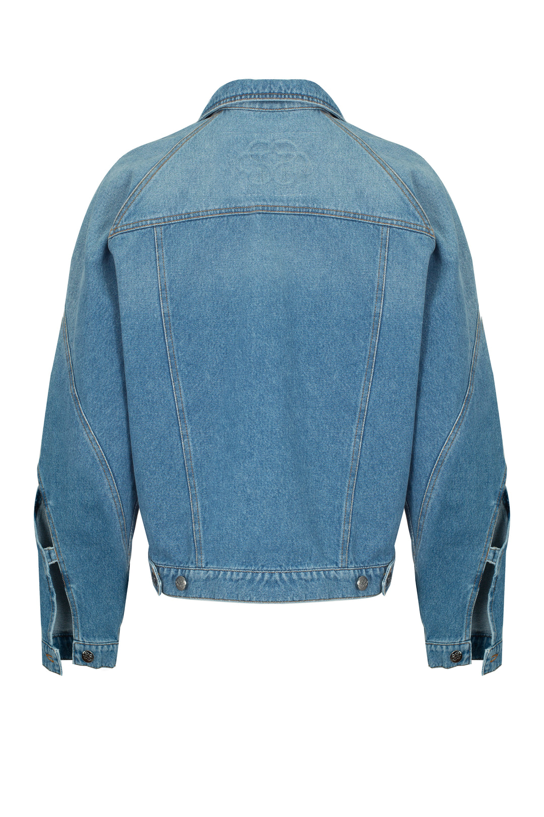 Denim Jacket with Cuts