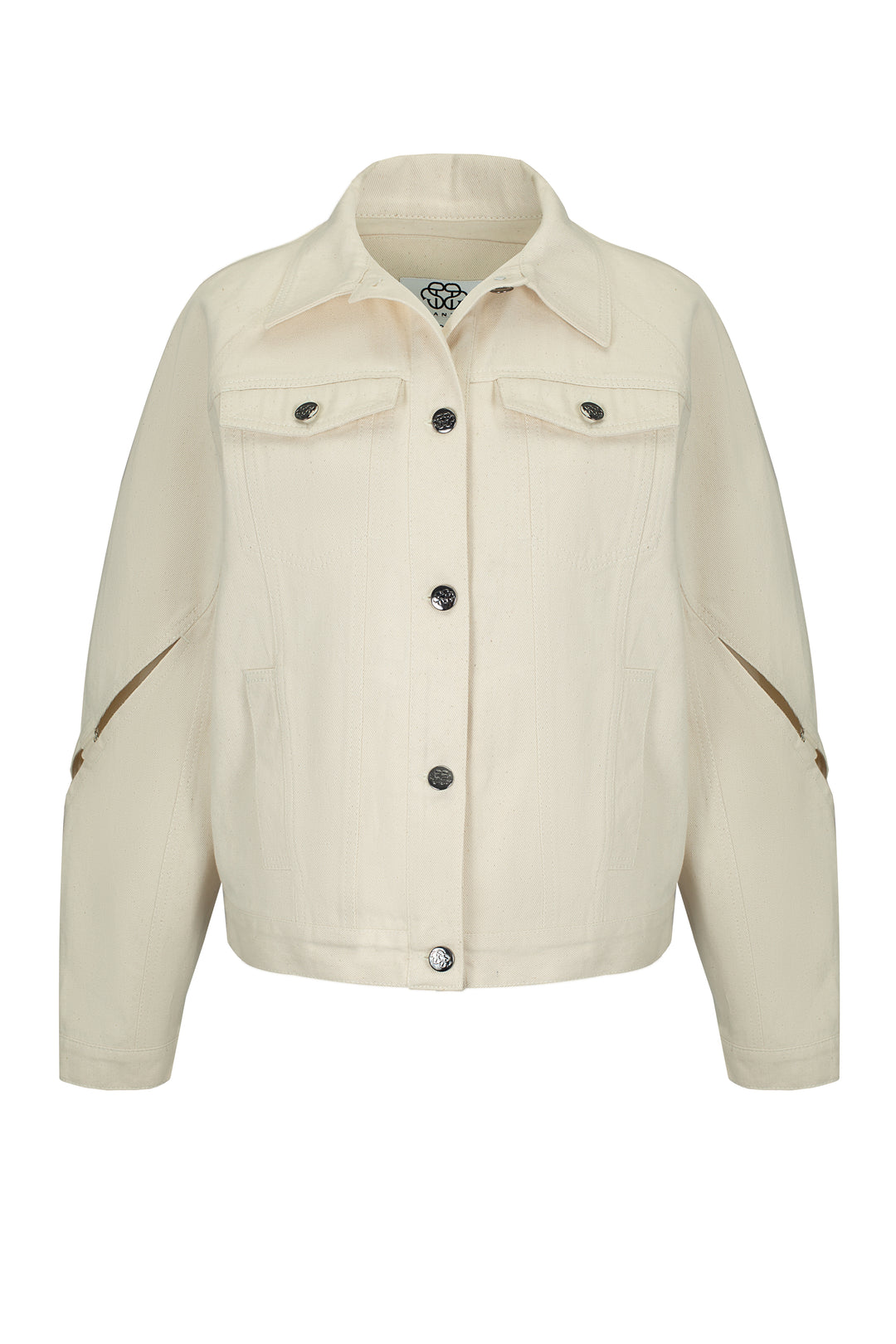 Cream Jacket with Cuts