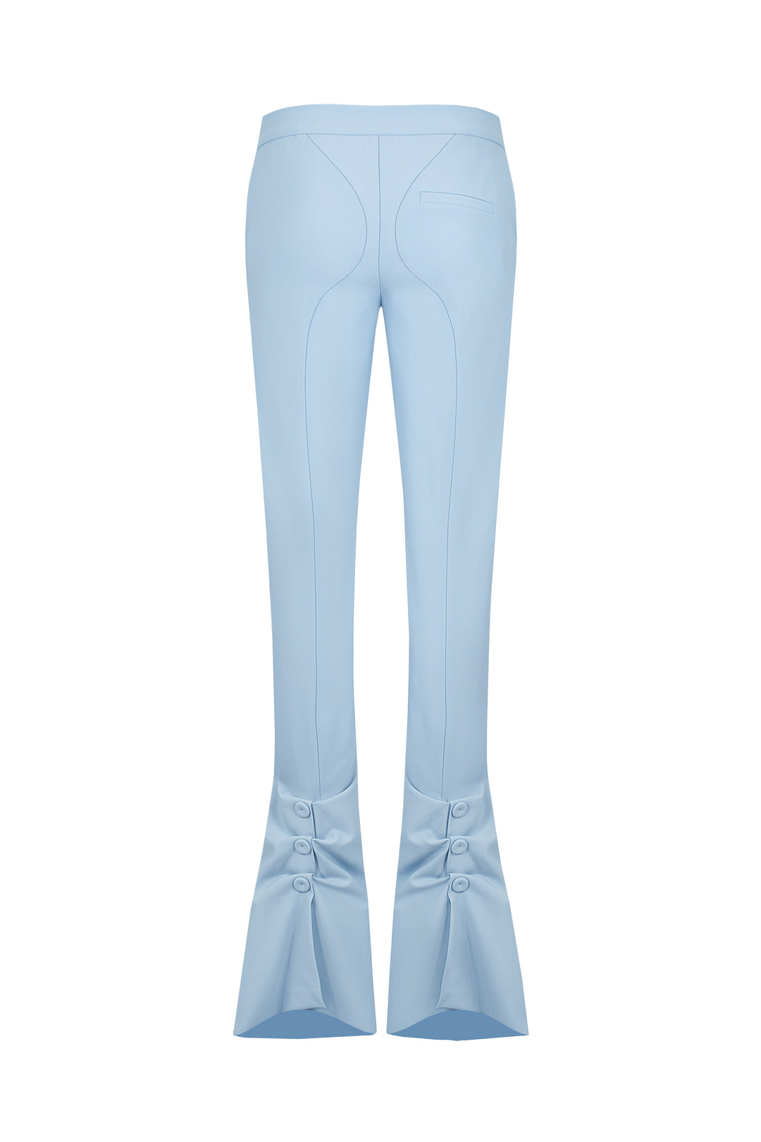 Pants with silhouette lines