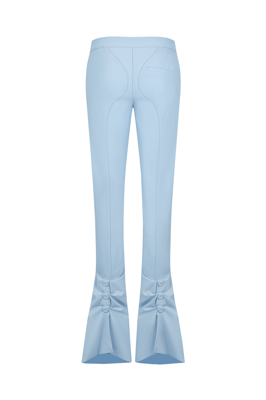 Pants with silhouette lines