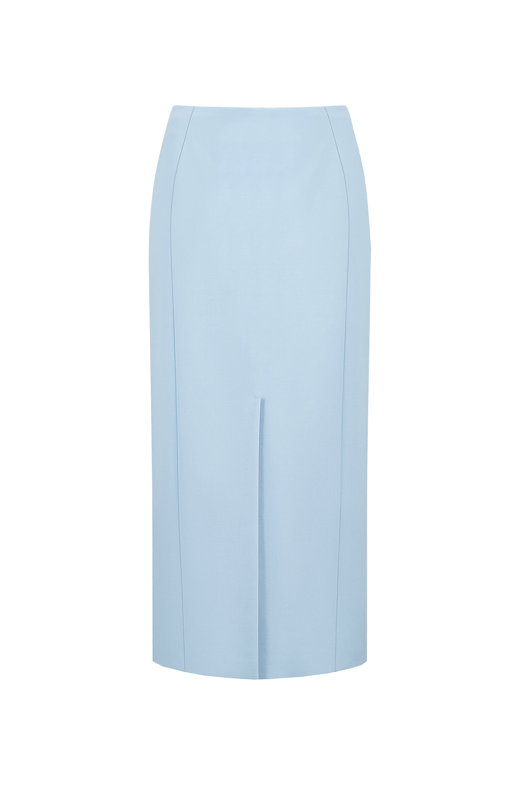 Midi skirt with silhouette lines