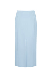 Midi skirt with silhouette lines