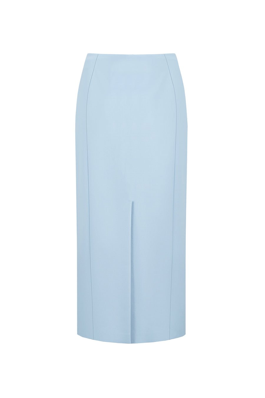 Midi skirt with silhouette lines