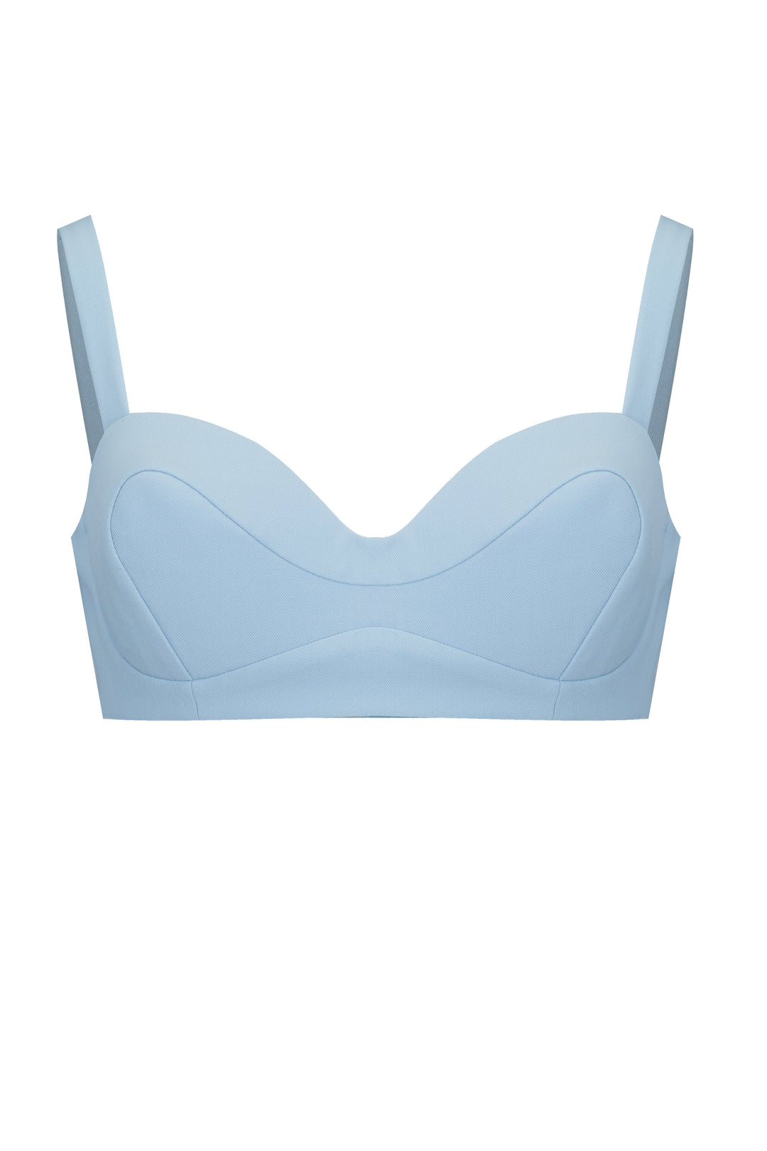 Bra with silhouette lines