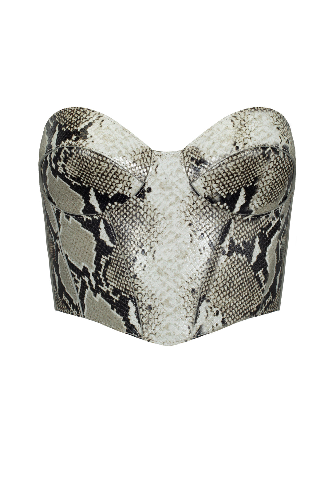 Snake leather corset