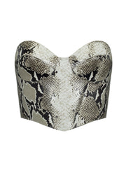 Snake leather corset