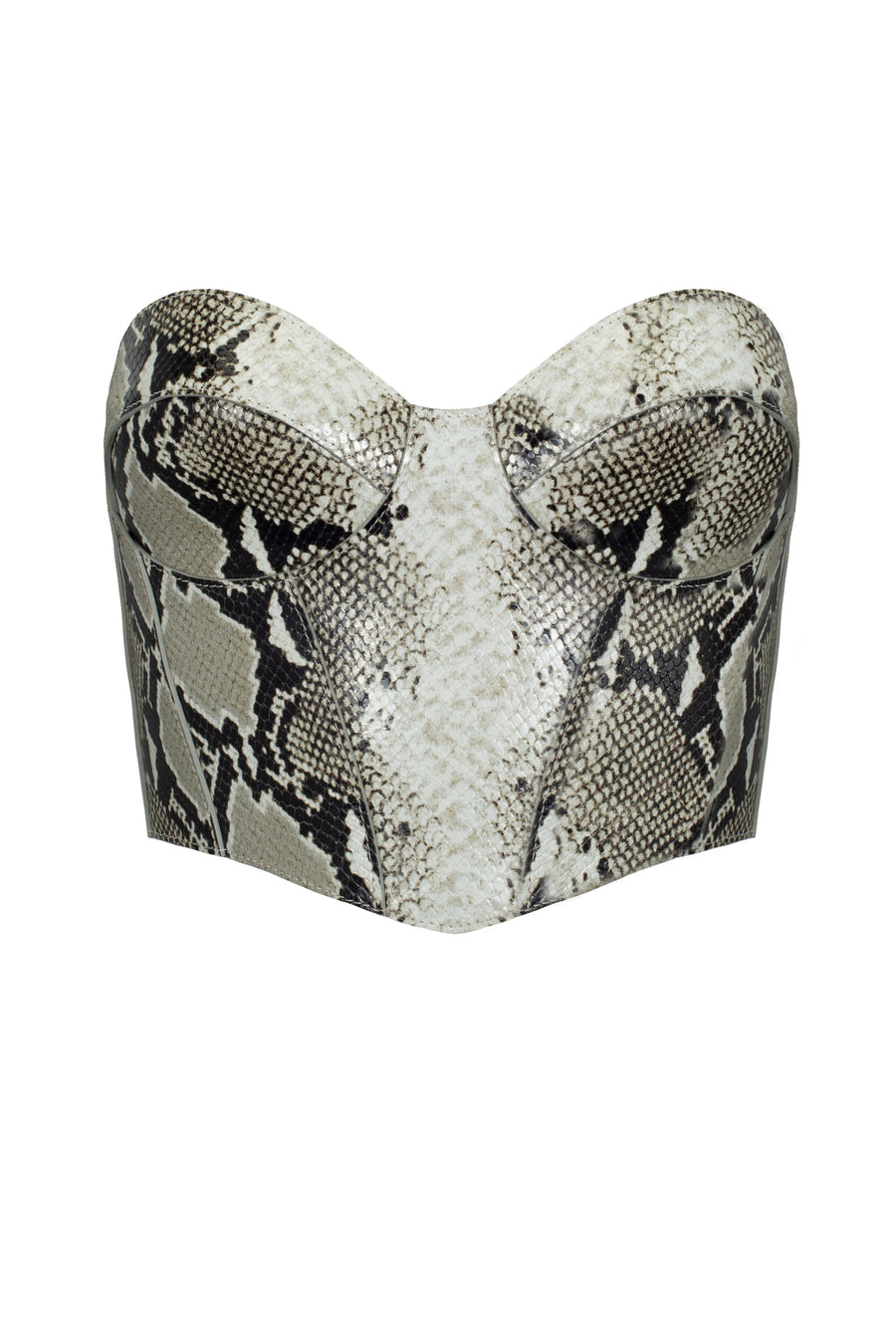 Snake leather corset