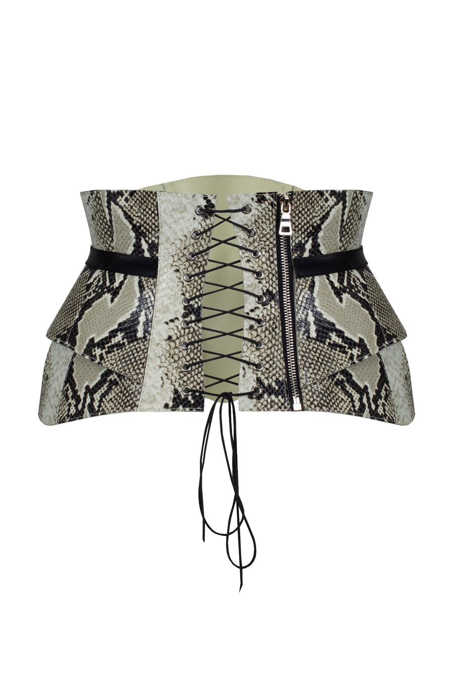 Snake leather basque