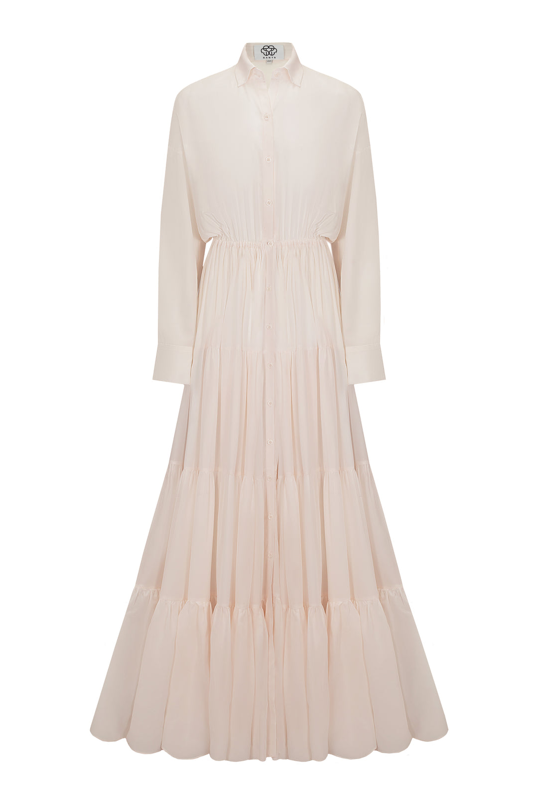 Maxi dress with waves