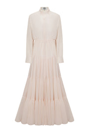 Maxi dress with waves