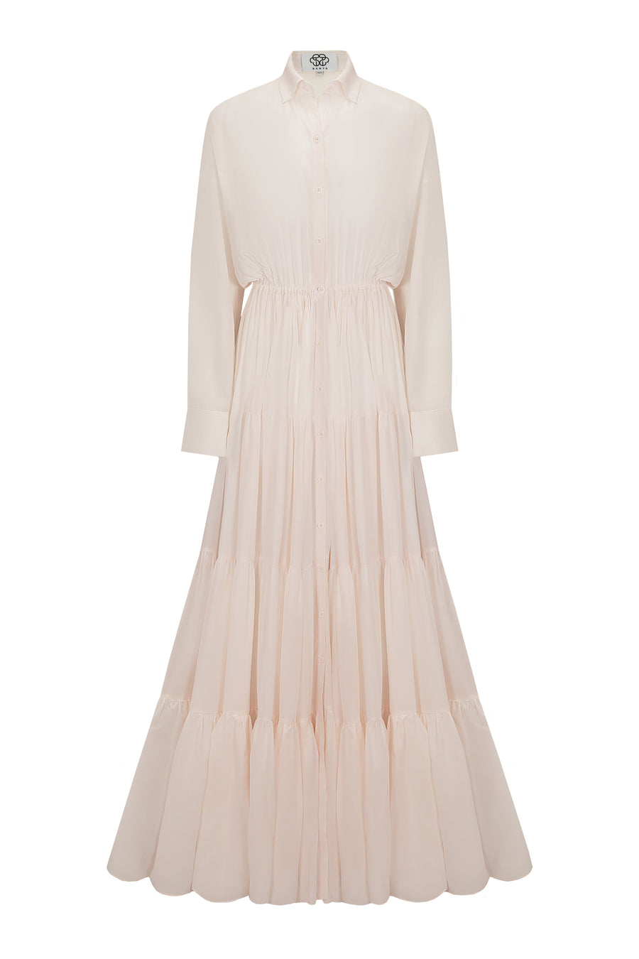 Maxi dress with waves