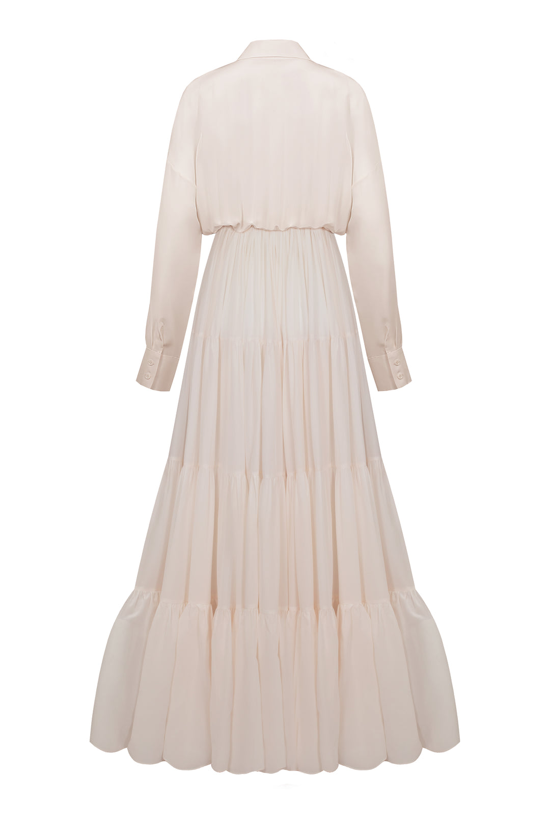 Maxi dress with waves