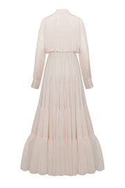 Maxi dress with waves