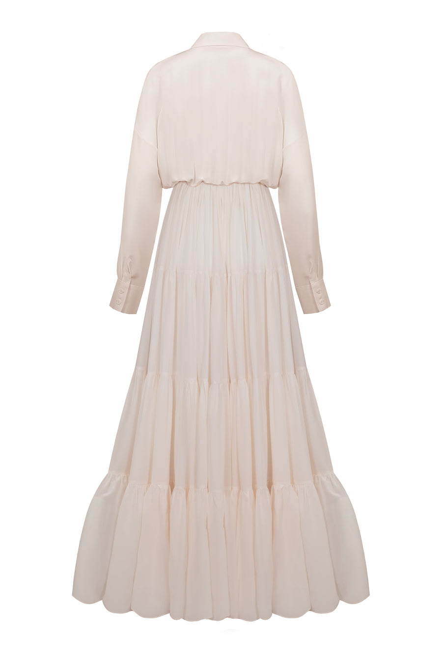 Maxi dress with waves