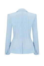 Jacket with silhouette lines