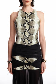 Snake leather dress