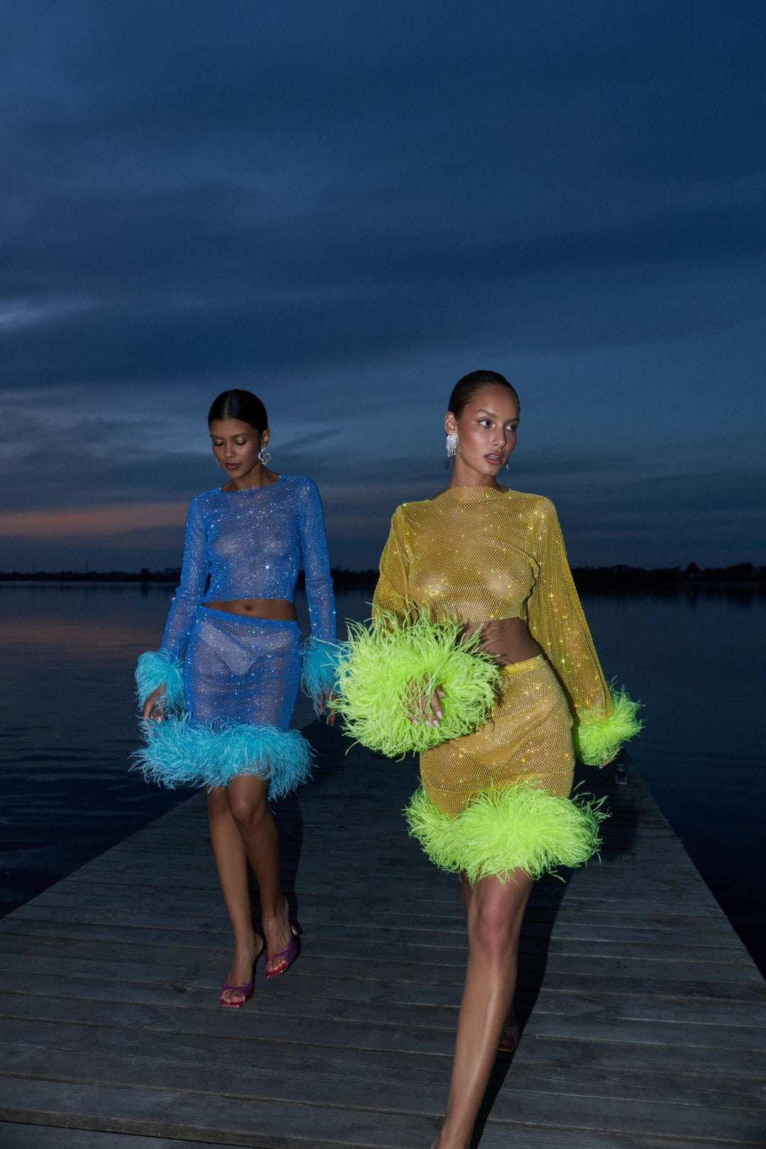 Yellow Feathers Skirt