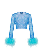 Sparkle Feathers Top