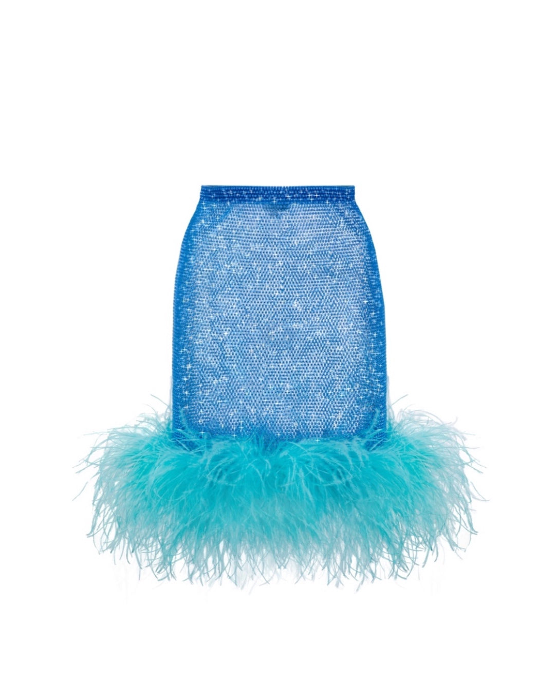 Baby Blue Feathers Skirt