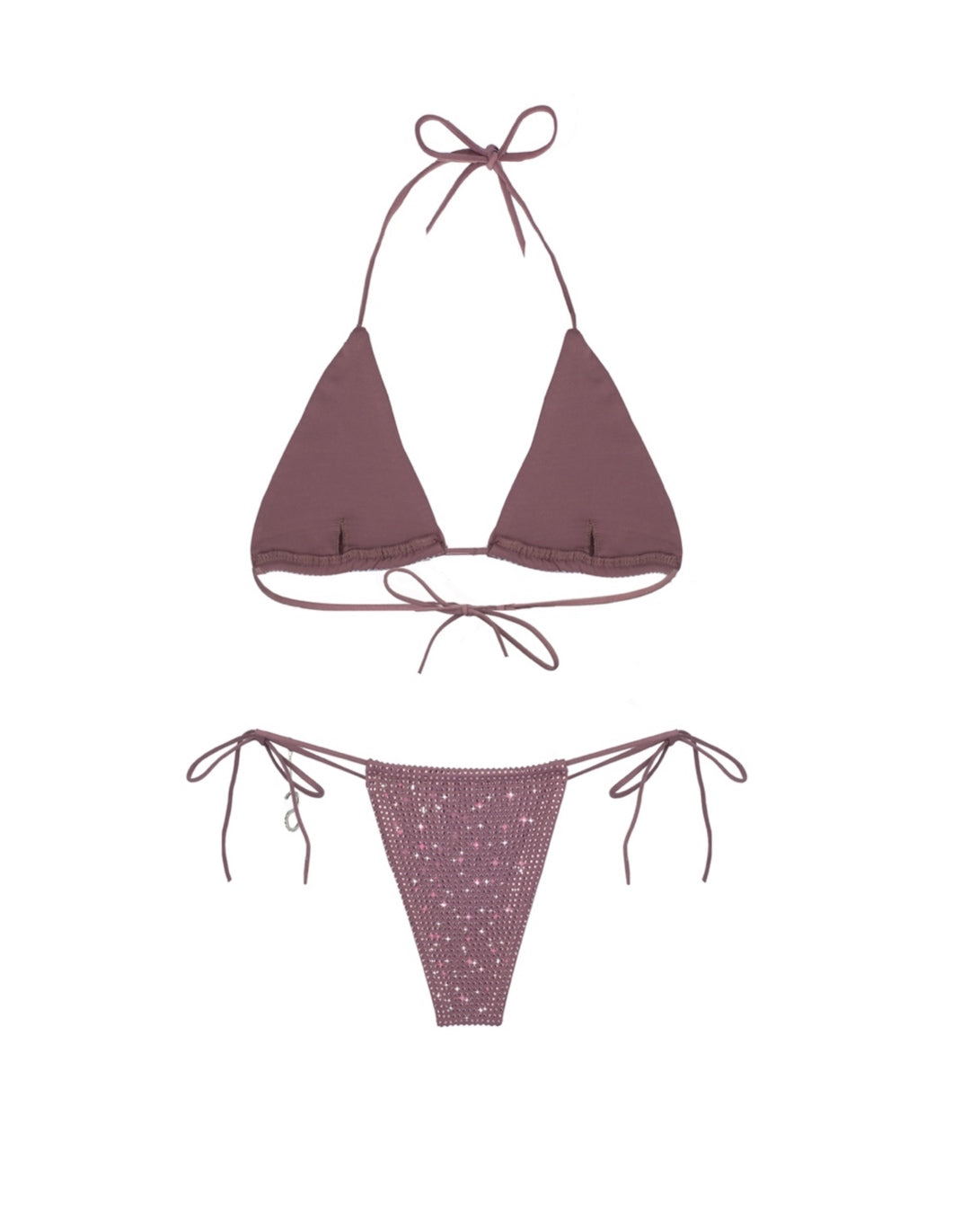 Amethyst Triangle Dahlia Bikini