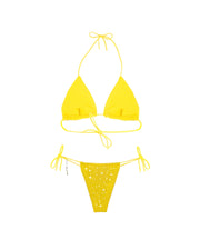 Citrine Triangle Dahlia Bikini